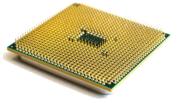 Příklad čipu počítače